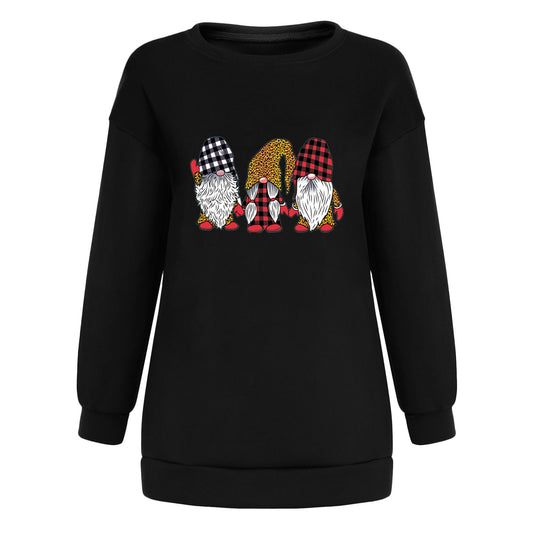 Suéter Navideño Estampado Holgado Talla Grande para Mujer - Image 2