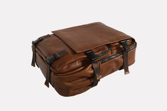 Mochila de Cuero Artesanal para Negocios - Estilo Profesional Masculino - Image 2