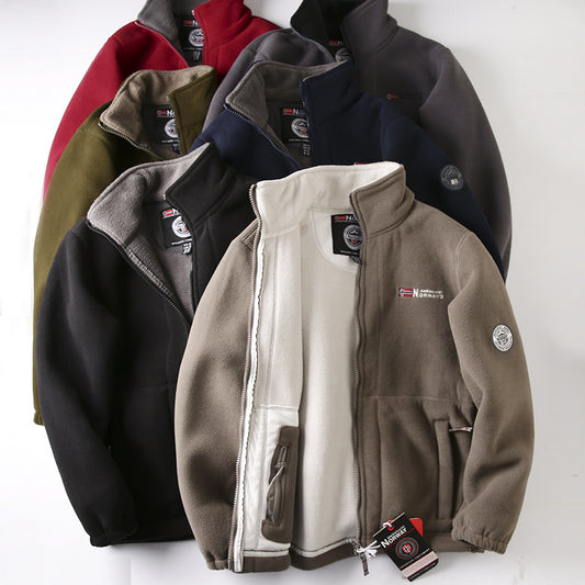 Chaqueta Polar Térmica Hombre Doble Cara Acolchada - Image 2