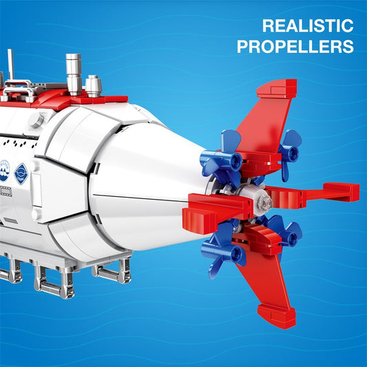 Submarino Jiaolong: Kit de Ensamblaje Tecnología Militar de Precisión - Image 2