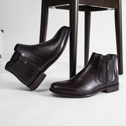 Botas de Cuero Genuino para Hombre - Primera Capa - Image 2