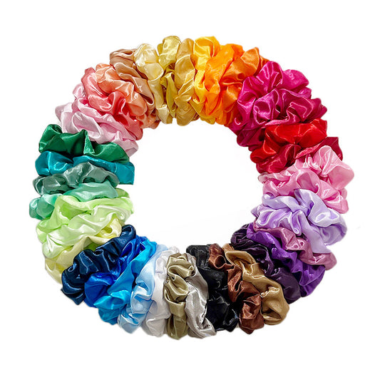 Elástico para Cabello Floral de Colores Sólidos - Accesorios para el Pelo - Image 2