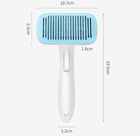 Peine Deslanador Automático para Perros y Gatos - Removedor de Pelo con Un Click - Image 2