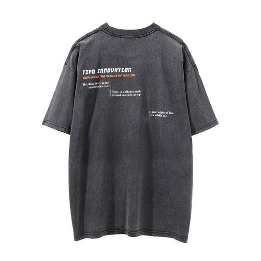 Playera Estampada Calavera Demonio para Hombre - Image 2