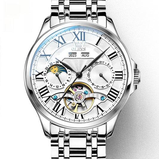 Reloj Automático Calendario Doble Elegancia Empresarial para Hombre - Image 2