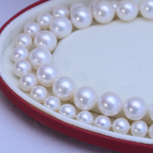 Collar de Perlas de Agua Dulce con Cuentas Brillantes para Mujer - Image 2