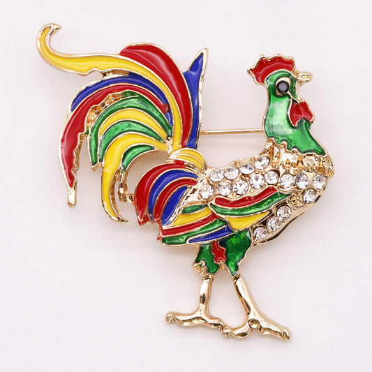 Broche Gallo Artesanal de Lujo - Image 2