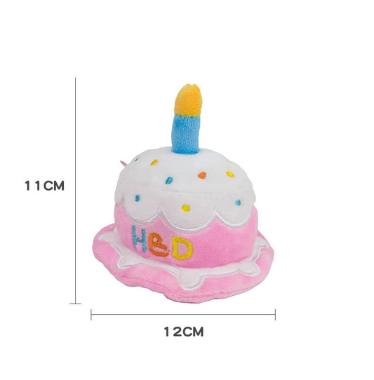Juguete Peluche Interactivo con Gorro de Cumpleaños para Perros y Gatos - Image 2