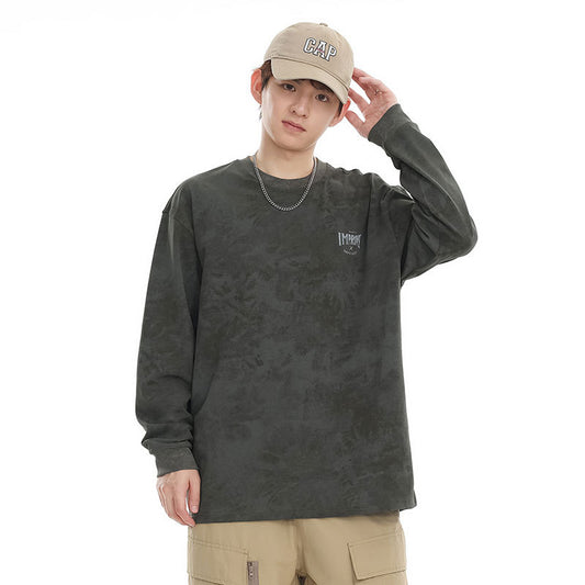Playera Oversized Manga Larga Tie-Dye Retro Estilo Vintage - Image 2