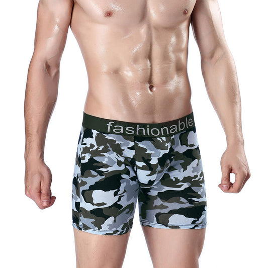 Boxers Largos de Algodón con Estampado Camuflaje para Hombre - Image 2