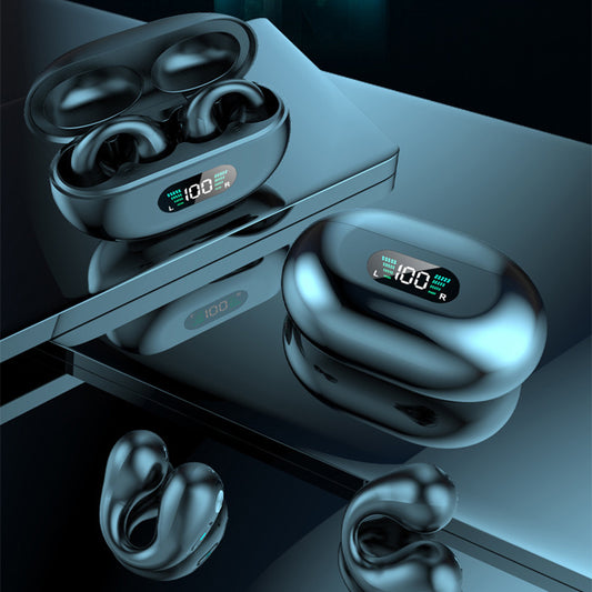 Auriculares de Conducción Ósea TWS Bluetooth 5.3 con Clip de Oreja y Control Táctil - Image 2