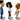 – 5-Pack of Real Madrid Stars (7Cm) – Courtois, Vinícius Jr, Camavinga, Modrić & Bellingham – Official Licensed Mini Soccer Figures for Fans & Collectors - Tekeno