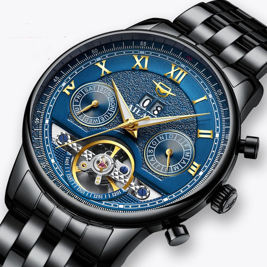 Reloj Automático para Hombre con Fases Lunares y Diseño Empresarial - Image 2