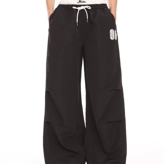 Pantalones Casuales Retro Americanos con Bordado y Detalles de Encaje para Mujer - Image 2