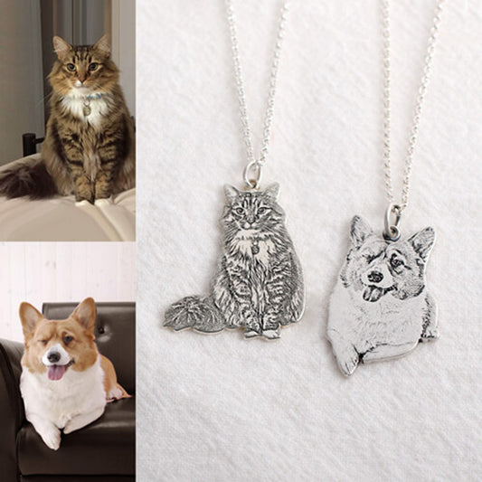 Collar Personalizado de Plata 925 con Foto de Mascota - Gato y Perro - Image 2
