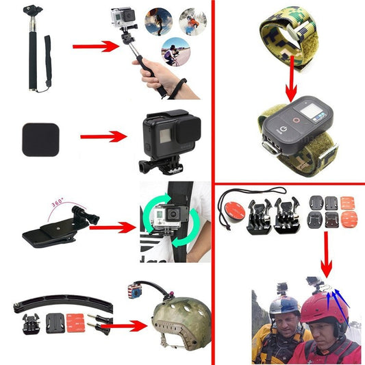 Accesorios para Cámara GoPro 4 - Kit Completo - Image 2