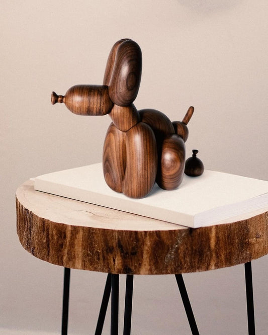 Adorno Perro Globo de Madera Artesanal - Image 2
