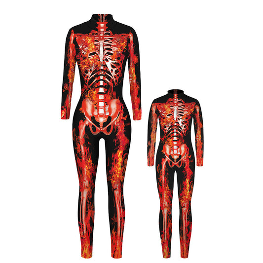 Jumpsuit Largo con Estampado 3D Esqueleto - Image 2