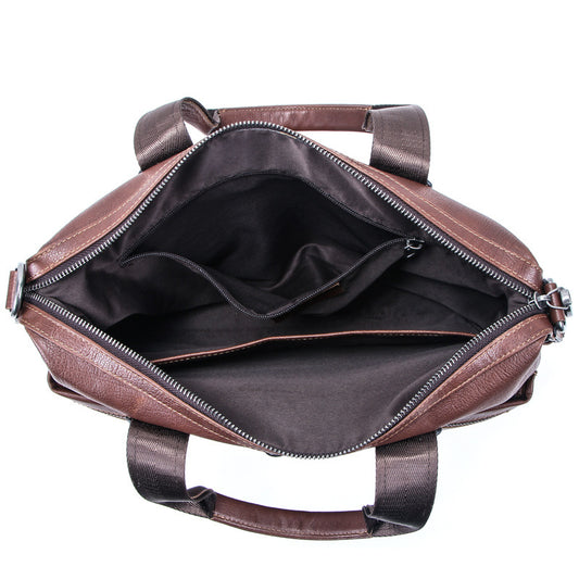 Maletín de Cuero Curtido al Vegetal para Computadora - Bolso Profesional Casual para Hombre - Image 2