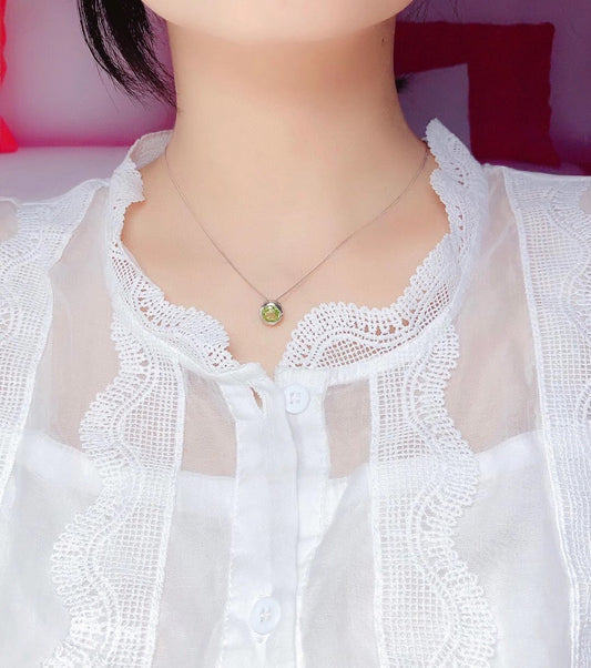 Collar Colgante de Peridoto con Diseño Bubble - Image 2