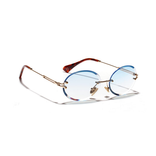 Gafas Ovaladas de Cristal sin Marco para Mujer - Image 2