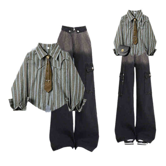 Conjunto Casual Degradado para Hombre - Camisa y Pantalón - Image 2