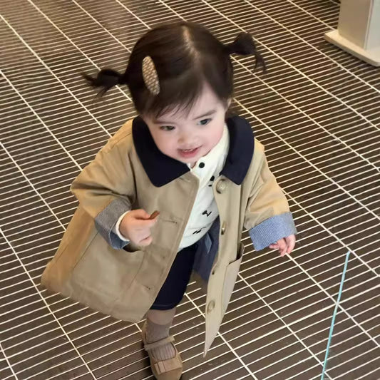 Gabardina Infantil para Niñas - Abrigo Primavera y Otoño - Image 2
