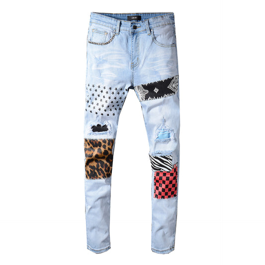 Jeans Rotos con Parches - Estilo Urban Moderno - Image 2