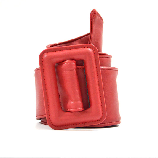 Cinturón Ancho de Piel de Oveja para Mujer - Image 2