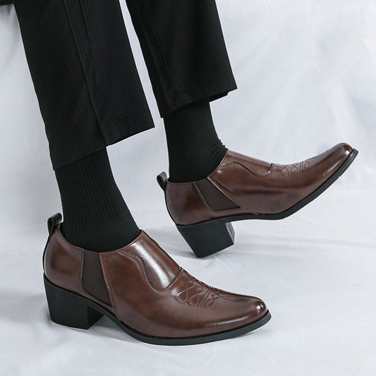 Zapatos Formales de Cuero para Hombre con Altura Aumentada - Image 2