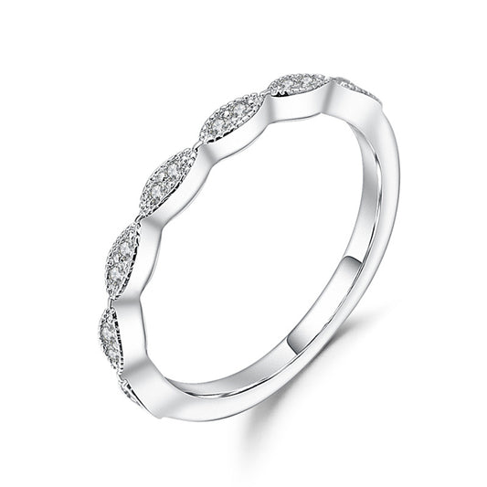 Anillo de Plata Esterlina con Moissanita de 1 Quilate y Microincrustaciones - Image 2