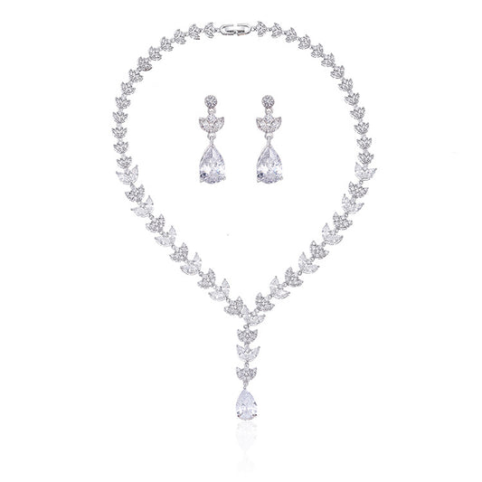 Conjunto de Collar Colgante y Aretes de Dos Piezas - Image 2