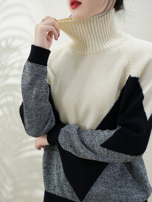 Suéter Cuello Alto de Lana Merino - Prenda Base Versátil - Image 2