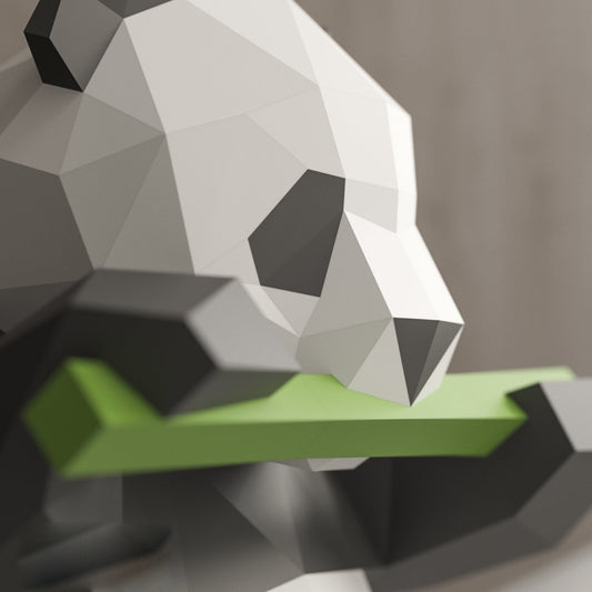 Figura Decorativa Panda Comiendo Bambú - Image 2
