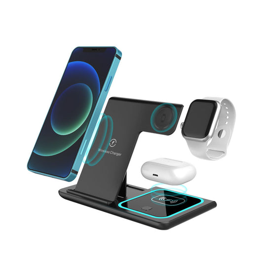 Soporte Multifuncional 3 en 1 para Smartphone con Carga Inalámbrica y Auriculares - Image 2
