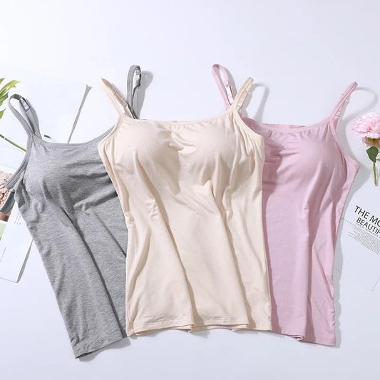 Chaleco Modal Ajustable para Mujer - Top Tubo Interior sin Sostén - Image 2