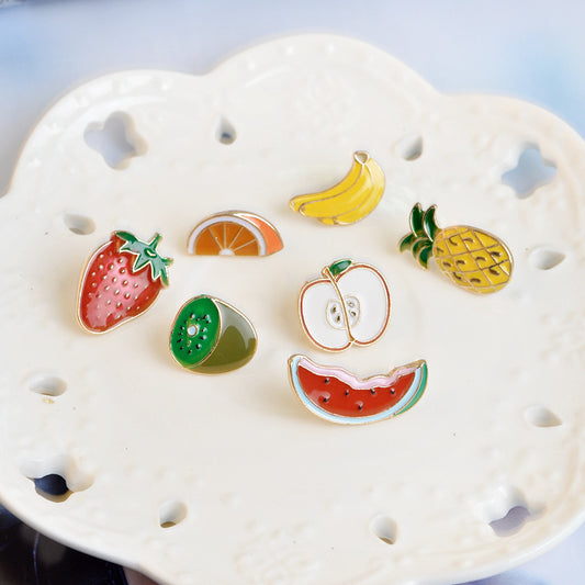 Broche de Aleación Esmaltado con Frutas de Dibujos Animados - Image 2