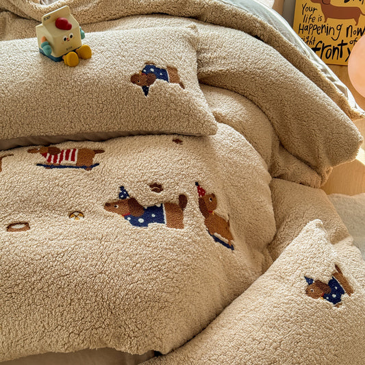 Conjunto Térmico Infantil de Cachemira Extra Grueso con Diseños Divertidos - Image 2