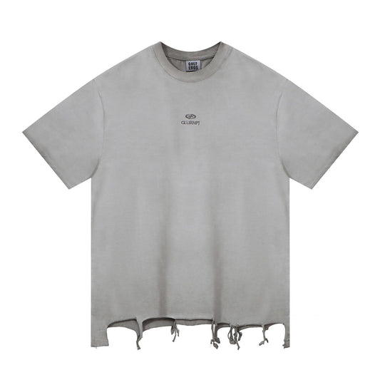 Playera Suelta de Manga Corta Estilo Urbano Minimalista - Image 2