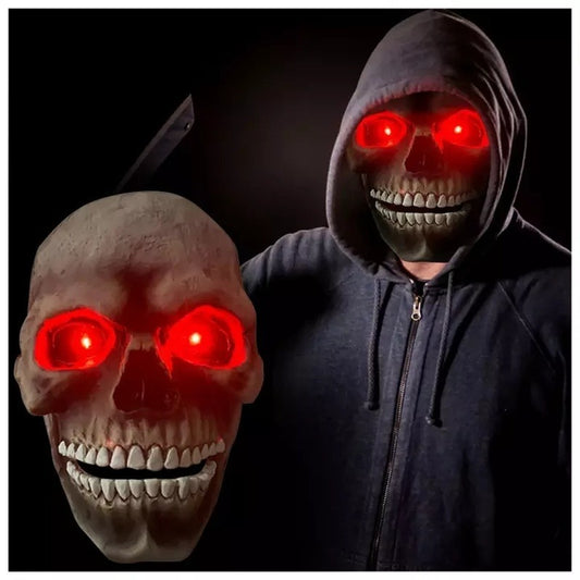 Máscara de Látex Calavera con Boca Móvil para Halloween - Disfraz de Asesino Aterrador - Image 2
