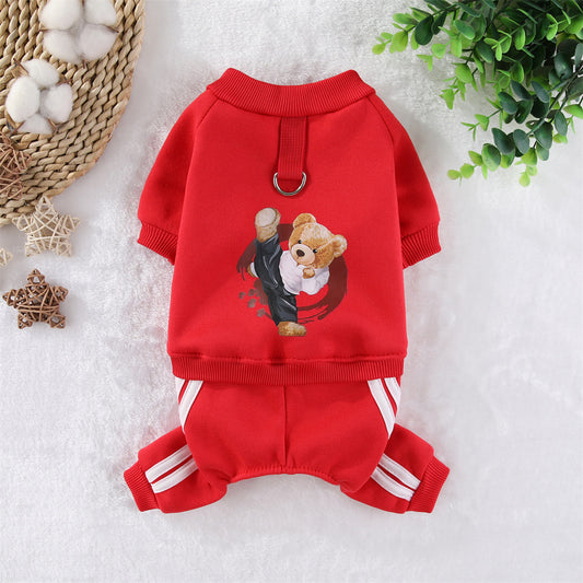 Ropa Térmica Kung Fu para Perros - Forro Polar Abrigador - Image 2