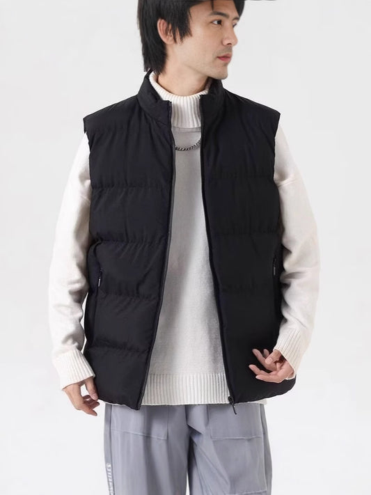 Chaleco Cardigan Slim Fit con Cuello Alto y Cierre - Abrigo Térmico Casual - Image 2