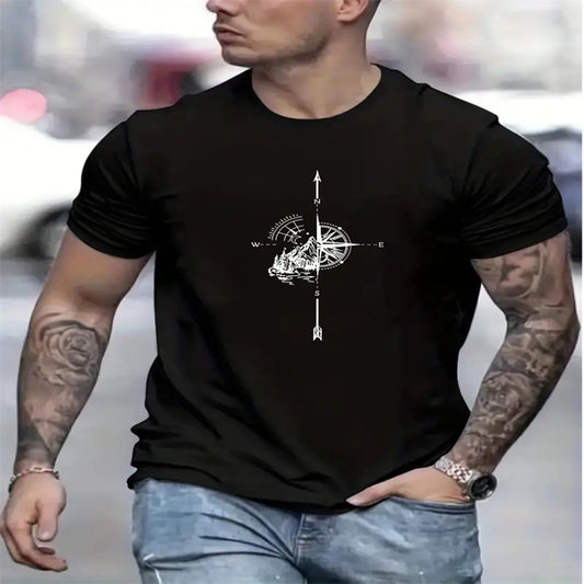 Camiseta Casual Hombre Cuello Redondo Manga Corta - Versátil para Diario - Image 2
