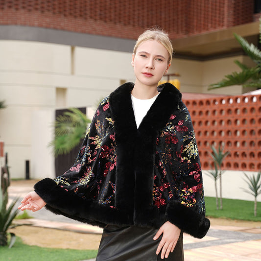 Chal Tejido Elegante con Lentejuelas para Bodas y Eventos - Image 2