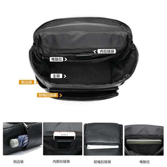 Mochila Ejecutiva de Cuero para Laptop - Diseño Profesional y Funcional - Image 2