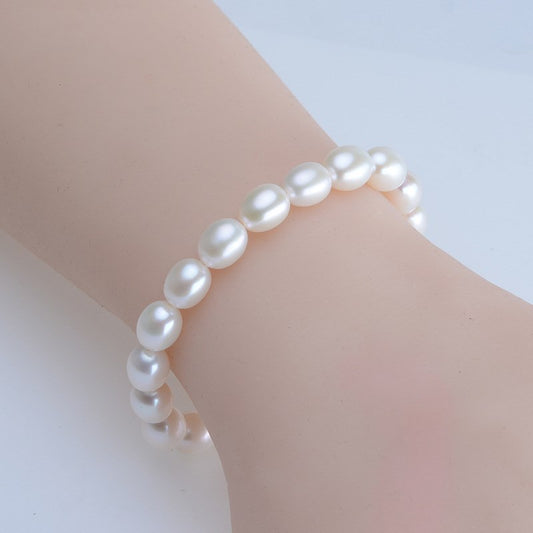 Pulsera de Perlas Forma de Arroz - Image 2