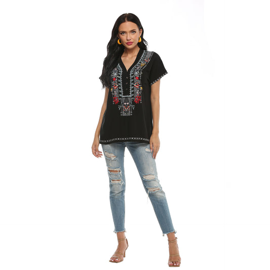 Blusas Cortas Bordadas para Mujer - Estilo Moderno y Elegante - Image 2