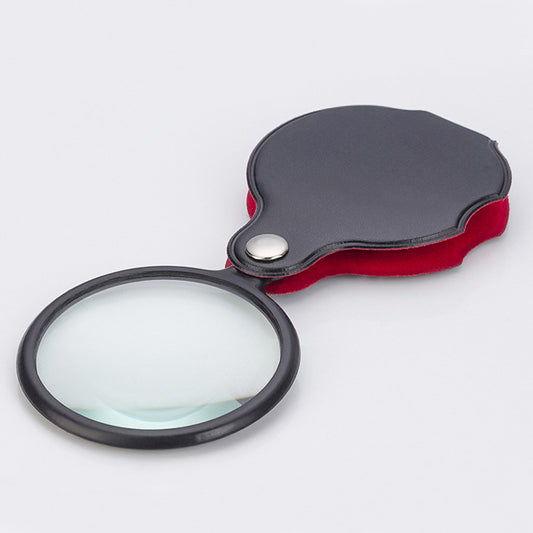 Lupa Plegable de Cuero 50mm - Portátil y Elegante - Image 2