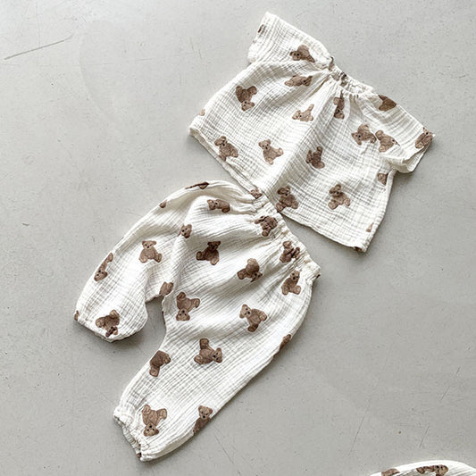 Conjunto de Verano: Blusa Manga Corta y Overol - Image 2
