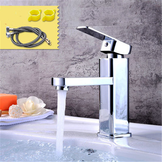 Grifo Mezclador de Cobre para Lavamanos con Agua Caliente y Fría - Image 2